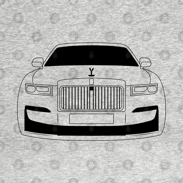 Rolls Royce Ghost Black Outline by kindacoolbutnotreally